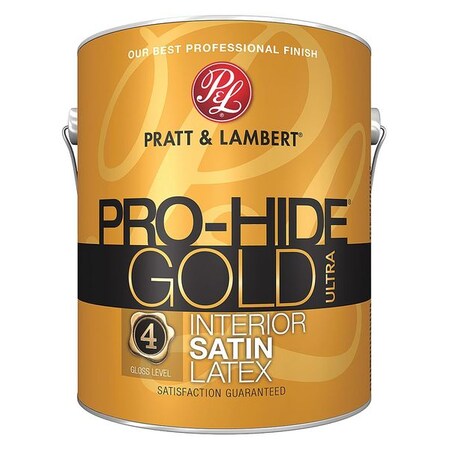 Pratt & Lambert Interior Paint, Satin, Latex Base, Airway, 1 gal 0000Z9480-16