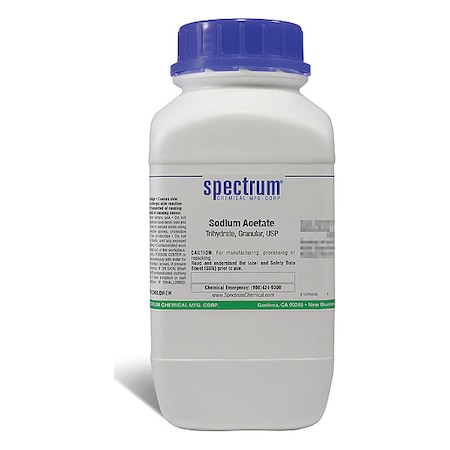 Spectrum Chemical Sodium Acetate, Trihydrate, Granular, 2.5kg SO105-2.5KG13