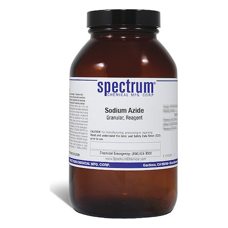 Spectrum Chemical Sodium Azide, Granular, Reagent, 500g SO110-500GM10