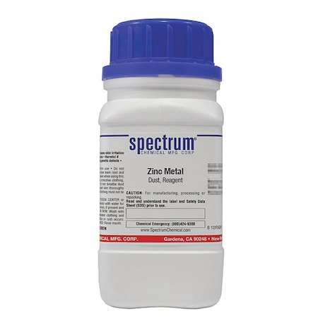 Spectrum Chemical Zinc Metal, 325 Mesh, Dust, Reagent, 500g Z1005-500GM10