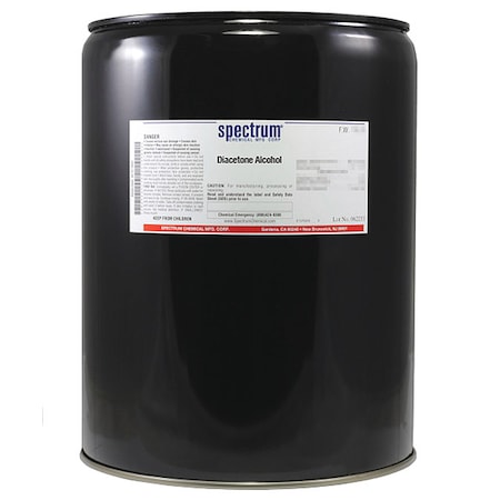 Spectrum Chemical Diacetone Alcohol, 20L DI102-20LTMT56