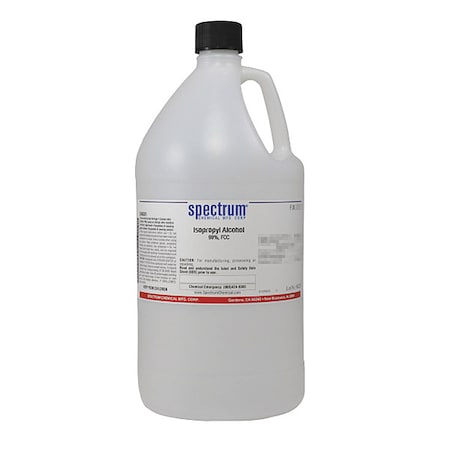 Isopropyl Alcohol,99 Percent,FCC,4L,PK4 -  SPECTRUM, I1056-4LTPL97