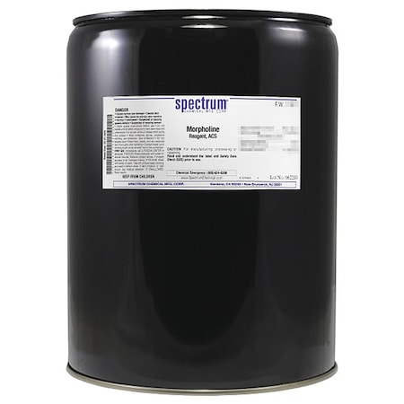 Spectrum Chemical Morpholine, Reagent, ACS, 20L M1340-20LT56