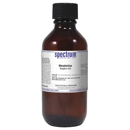 Spectrum Chemical Morpholine, Reagent, ACS, 500mL M1340-500MLGL51
