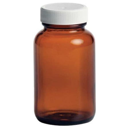 Qorpak Glass Bottle, 125mL, Amber, PK24 239527