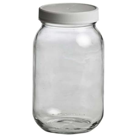 Zoro Select Glass Bottle, 16 oz., Clear, PK12 239534