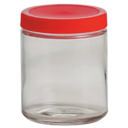 QORPAK Glass Bottle, 8 oz., Clear, PK24 239566
