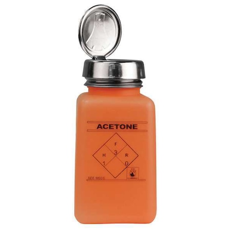 Menda Bottle, One-Touch Pump, 6 oz, Orange 35271