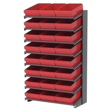 Akro-Mils Steel Pick Rack, 36-3/4" W x 60-1/4" H x 18" D, 8 Shelves, Gray APRS18118R