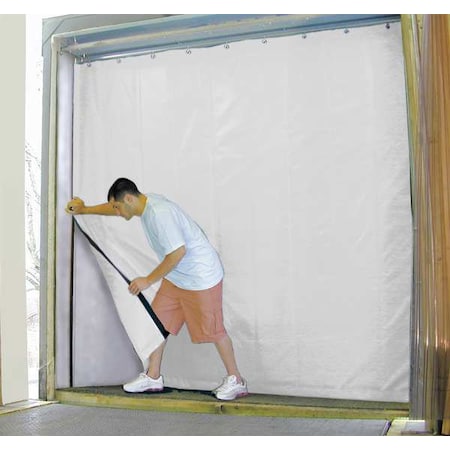 Tmi Insulated Truck Curtain, 8 ft H x 8 ft W, Operation: Manual Slide 999-00275