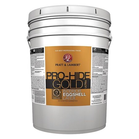 Pratt & Lambert Interior Paint, Eggshell, Latex Base, Soft String, 5 gal 0000Z8280-20