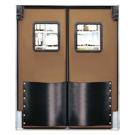 CHASE Swinging Door, 8 x 6 ft, Medium Brown, PR 7296RDMBR