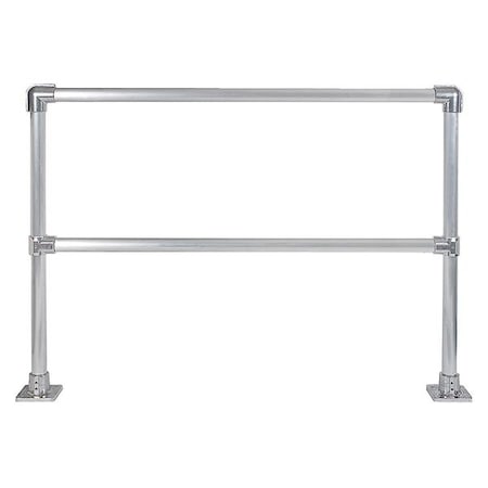 Hollaender Handrail Section, 6 Ft, Aluminum Mil 50230