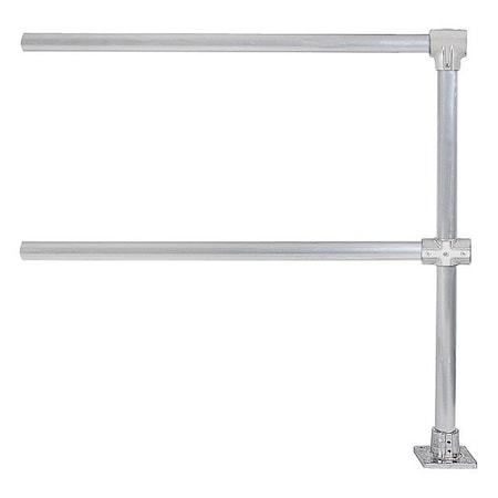 Hollaender Handrail Extension, 96 in., Aluminum Mil 50340
