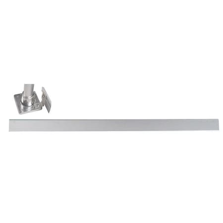Hollaender Handrail Toe Board, 8 Ft, Aluminum Mil 92382