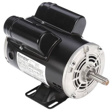 Leeson Air Compressor Motor, 1 HP, 10.6/5.5-5.3A 056B34D2029