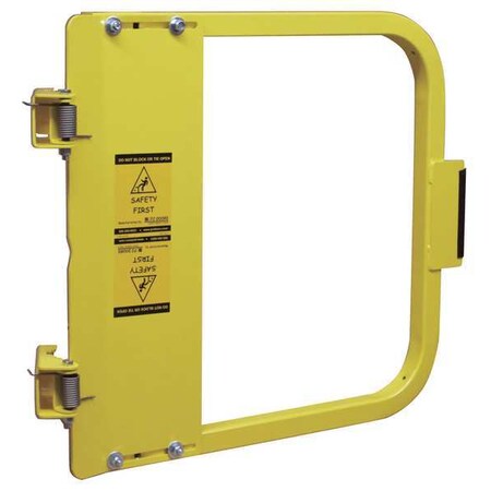 Ps Industries Safety Gate, 34-3/4 to 38-1/2 In, Steel, Color: Yellow LSG-36-PCY