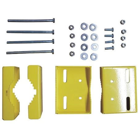 Ps Industries Mnt Brkt, Pwdr Ct, Large Pipe 2-4 in dia LSG-LP-2204 PCY