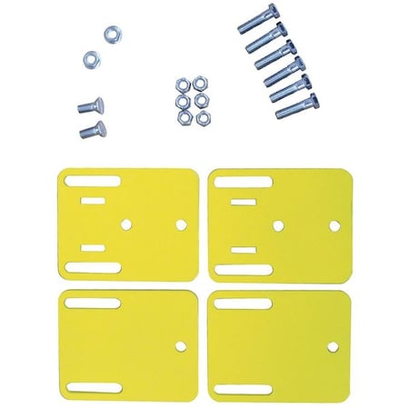 Ps Industries Mount Bracket, Pwdr Ct, Flatbar 4 in. W LSG-FB-2205 PCY