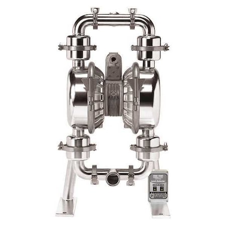 Standard Pump Double Diaphragm Pump, 316 Stainless Steel, Air Operated, PTFE SP3A20NPT