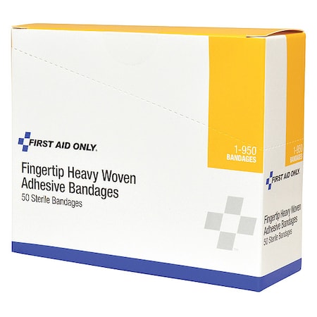 First Aid Only Bandage, Beige, Fabric, Box, PK50 1-950