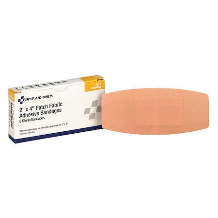 First Aid Only Bandage, Beige, Fabric, Box, 3 In L, PK6 1-007