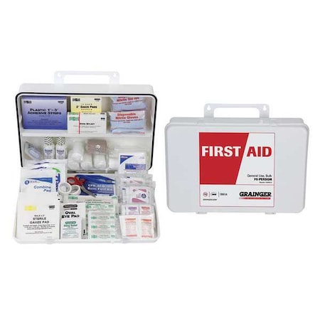 First Aid Only First Aid Kit and Housing, Plastic 397 Components, 75 People Served 54567
