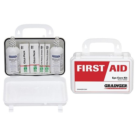 Zoro Select Eye Care Kit, Plastic 12 Components, 2 People Served 54588