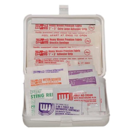 First Aid Only First Aid Kit and Housing, Plastic 32 Components, 5 People Served 54602
