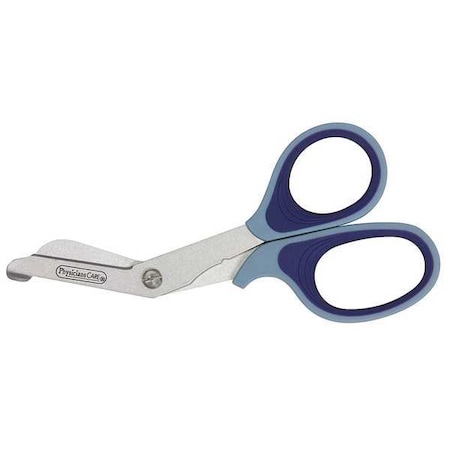Physicianscare EMT Utility Scissors, 7" L, 4" W, Blue, Non Stick Coating 90293