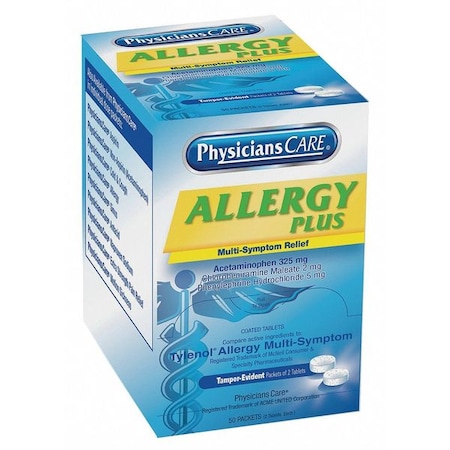 Physicianscare Sinus and Allergy, Tablet, PK50 90091