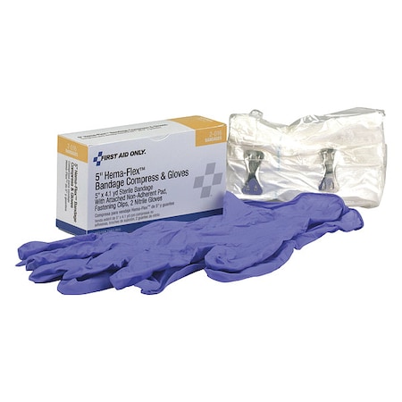 First Aid Only Bandage, Sterile, White, No, Gauze 2-016