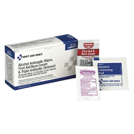 First Aid Only Antiseptic Wipes, Assorted, PK42 12-055