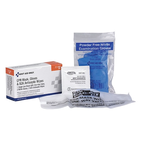 First Aid Only CPR Faceshield, Universal, Box 21-008