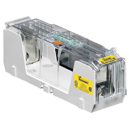 Eaton Bussmann Open Fuse Block, R UL Class, 600V AC/DC Volt Rating, 1 Poles, Box Lug RM60400-1CR