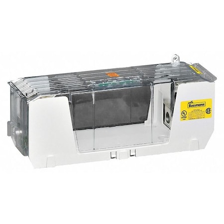 Eaton Bussmann Open Fuse Block, 450 to 600A Amp Range, 600V AC/DC Volt Rating, 1 Poles, Box Lug RM60600-1CR
