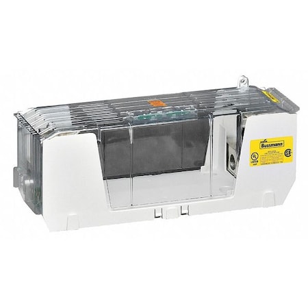 Eaton Bussmann Open Fuse Block, 450 to 600A Amp Range, 600V AC/DC Volt Rating, 1 Poles, Box Lug HM60600-1CR