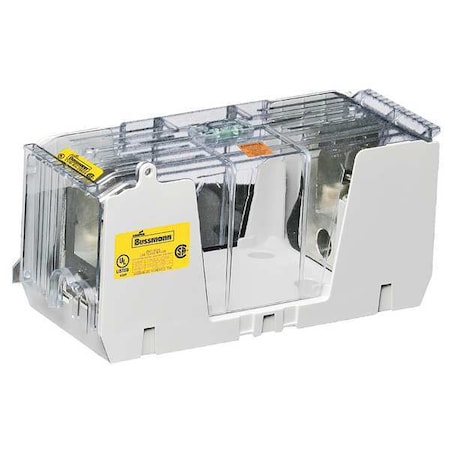 Eaton Bussmann Open Fuse Block, 225 to 400A Amp Range, 250V AC/DC Volt Rating, 1 Poles, Box Lug HM25400-1CR