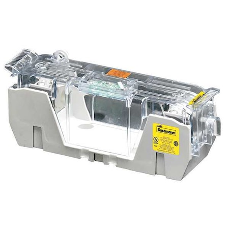 Eaton Bussmann Open Fuse Block, 70 to 100A Amp Range, 250V AC/DC Volt Rating, 1 Poles, Box Lug RM25100-1CR