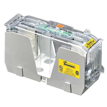 Eaton Bussmann Open Fuse Block, J UL Class, 600V AC/DC Volt Rating, 1 Poles, Box Lug JM60400-1CR