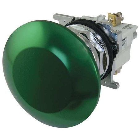 Eaton Cutler-Hammer Non-Illuminated Push Button, 30mm, Green 10250T27G
