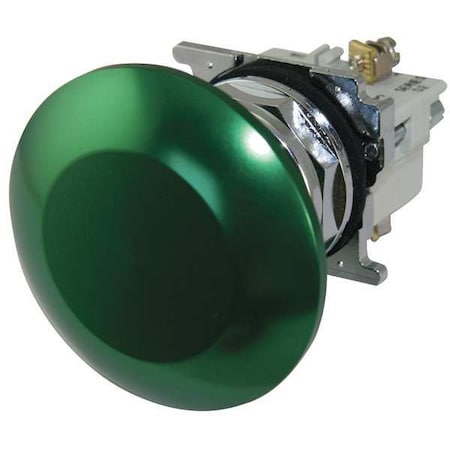 Eaton Cutler-Hammer Non-Illuminated Push Button, 30mm, Green 10250T33G