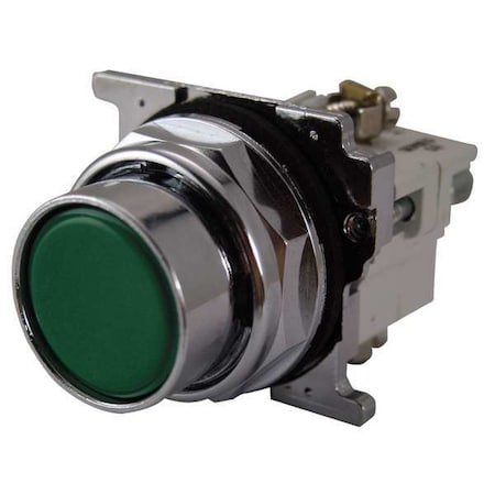 Eaton Cutler-Hammer Non-Illuminated Push Button, 30mm, Green 10250T103-2