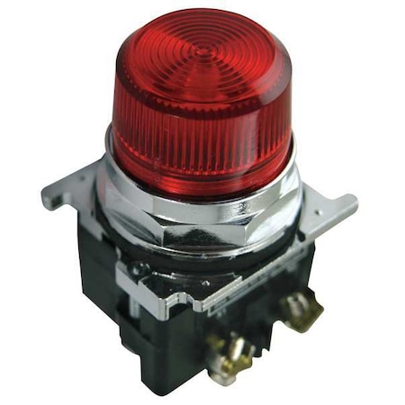 Eaton Pilot Light, 120VAC, Red 10250T181LRP06