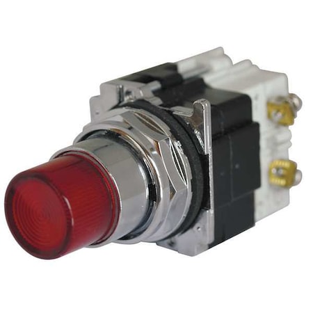 Eaton Pilot Light, Press, 120VAC, Amber 10250T297LAP2A