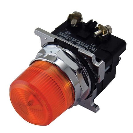 Eaton Pilot Light, 120VAC, Amber 10250T201NC19N