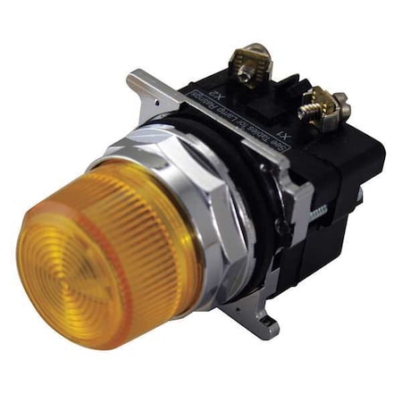 Eaton Pilot Light, 120VAC, Yellow 10250T34Y