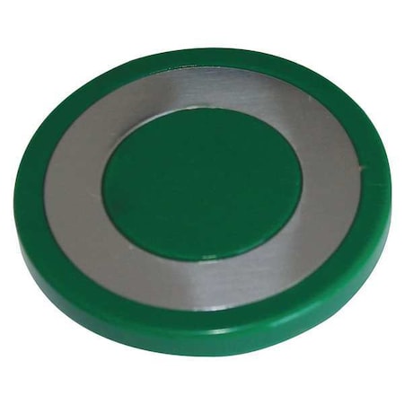 Eaton Mushroom Head, 30mm, Green, Plastic 10250TB61