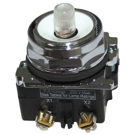 Eaton Cutler-Hammer Pilot Light, Without Lens, 120VAC 10250T226N