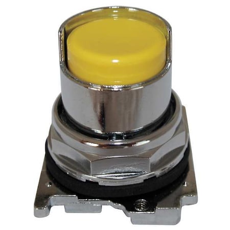 Eaton Non-Illum Push Button Operator, Yellow 10250T514
